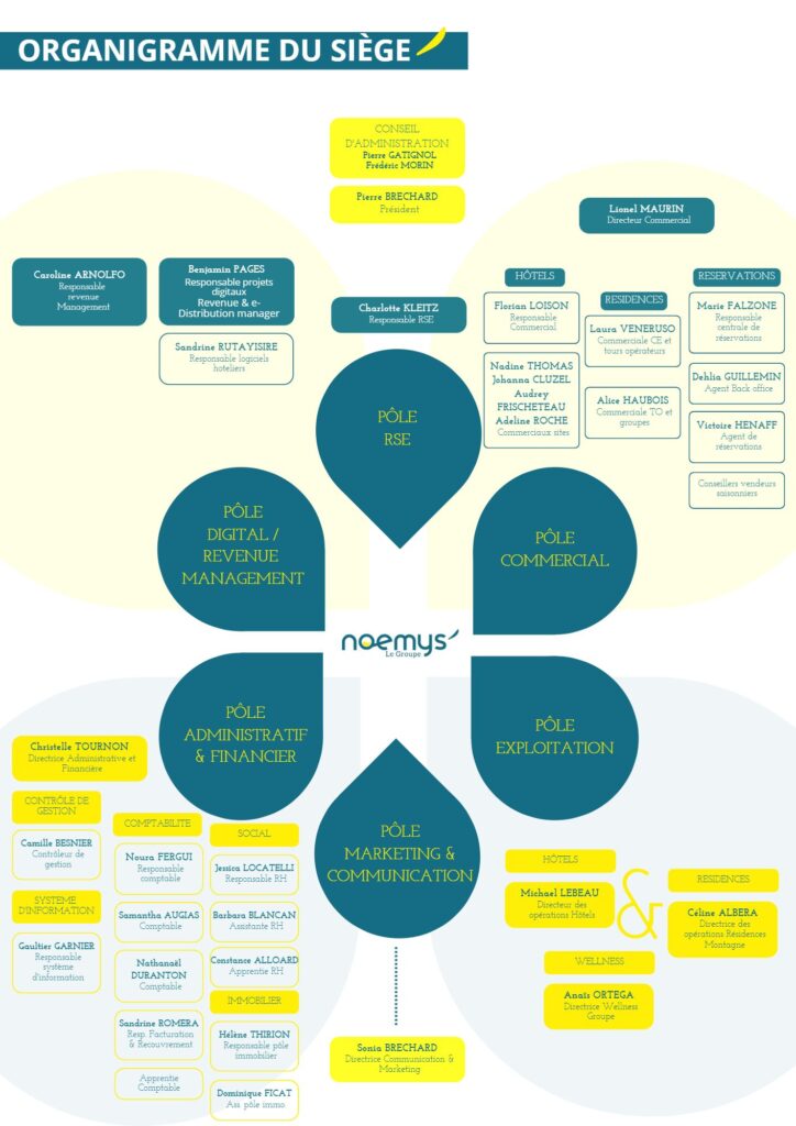 Organigramme groupe Noemys
